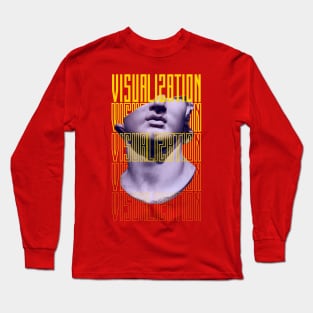 Red Yellow Modern Long Sleeve T-Shirt